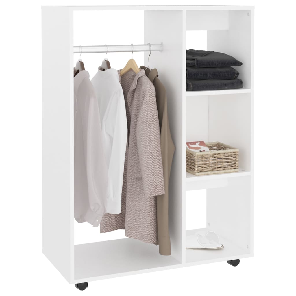 vidaXL fehér forgácslap ruhásszekrény 80 x 40 x 110 cm