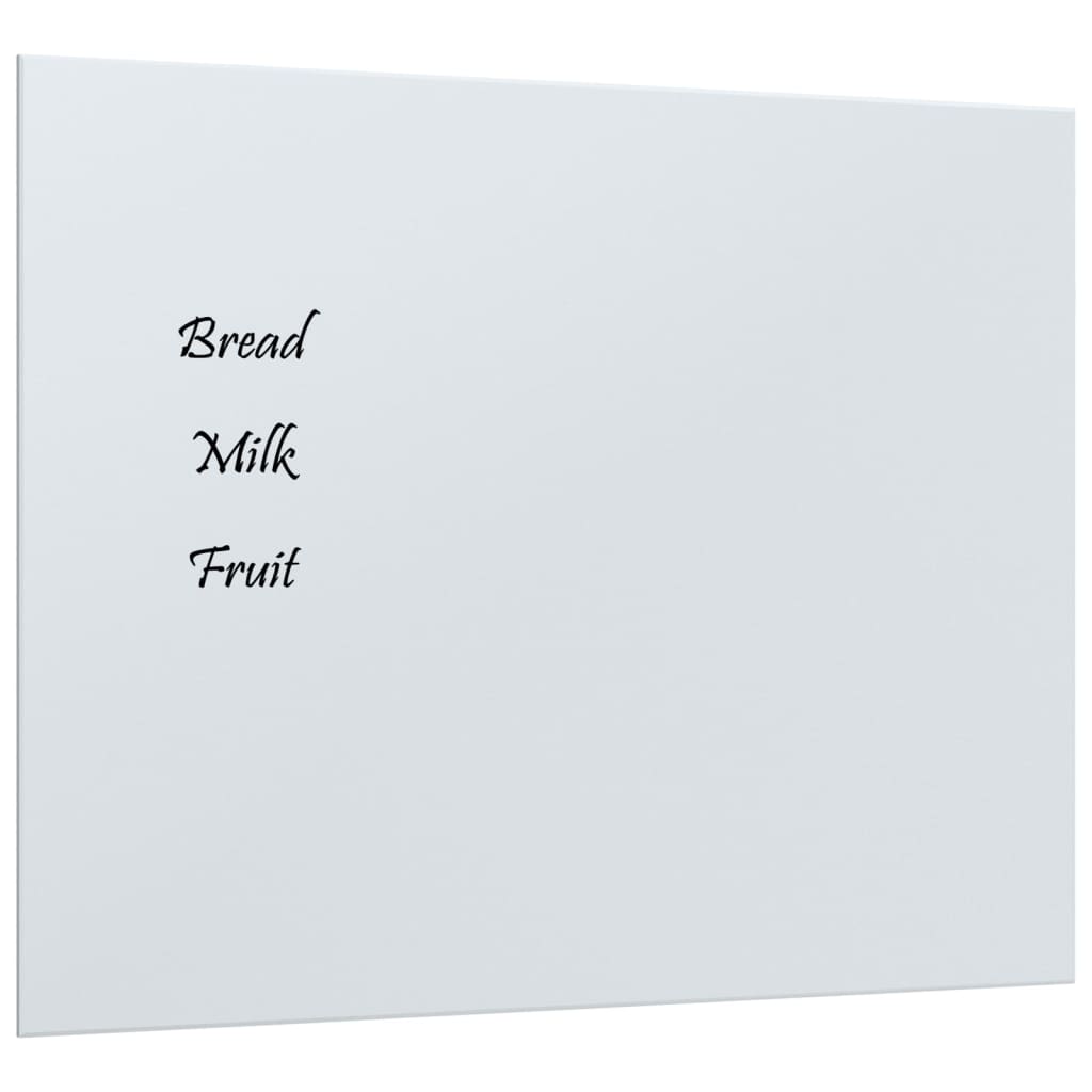 vidaXL fehér falra szerelhető edzett üveg mágnestábla 50 x 40 cm