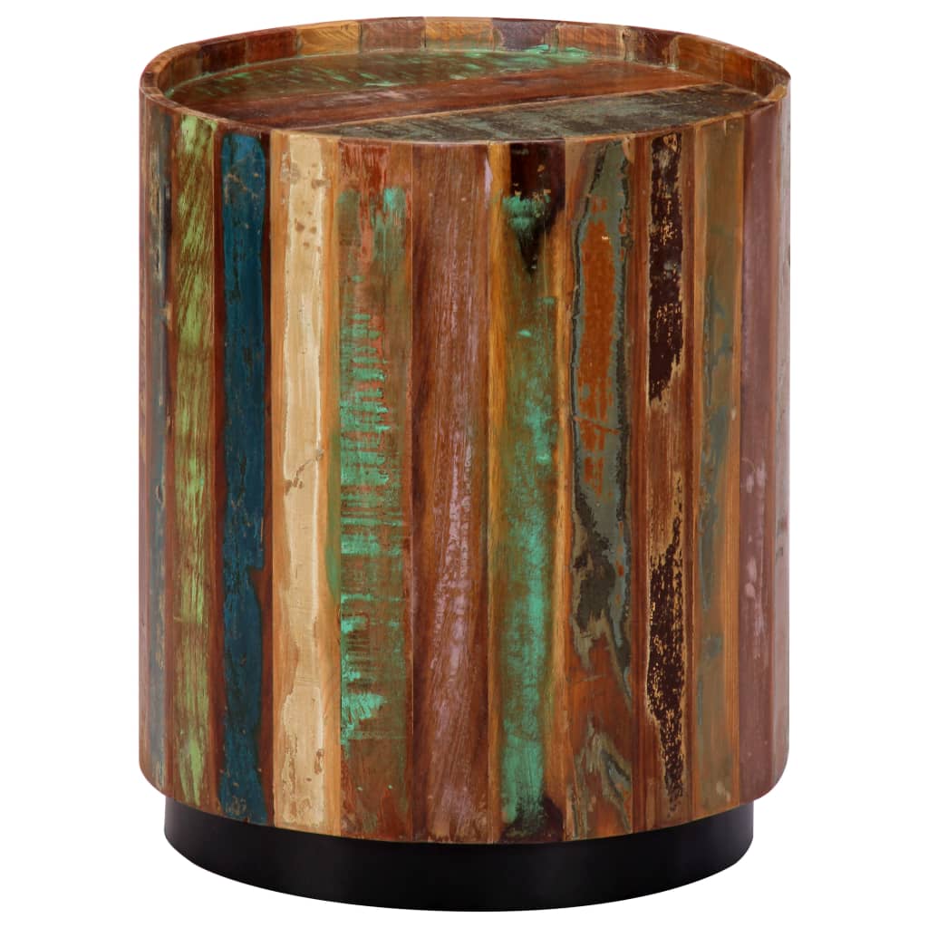 vidaXL tömör újrahasznosított fa dohányzóasztal 38 x 45 cm