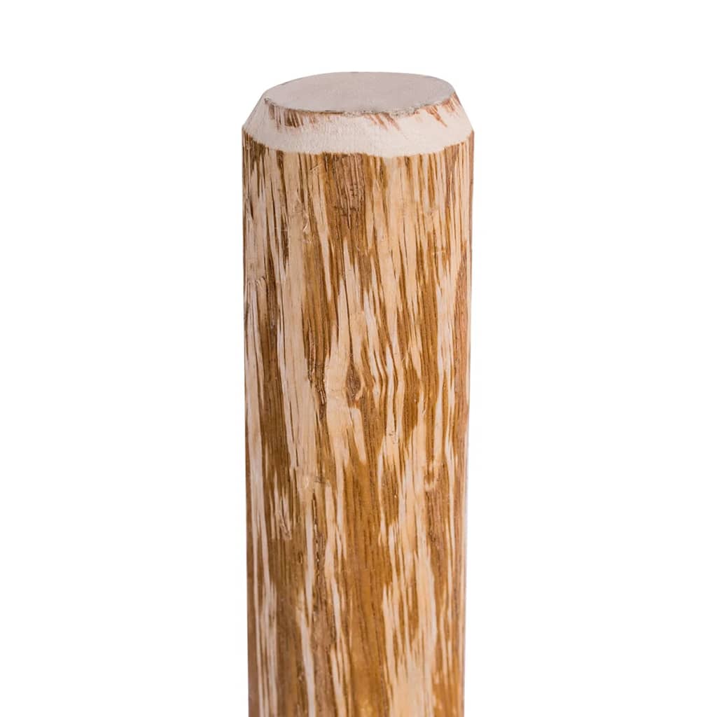 vidaXL 4 db kihegyezett mogyorófa kerítésoszlop 90 cm