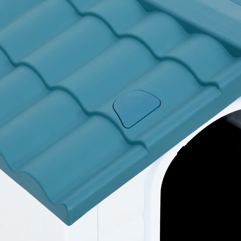 vidaXL kék polipropilén kutyaház 90,5 x 68 x 66 cm