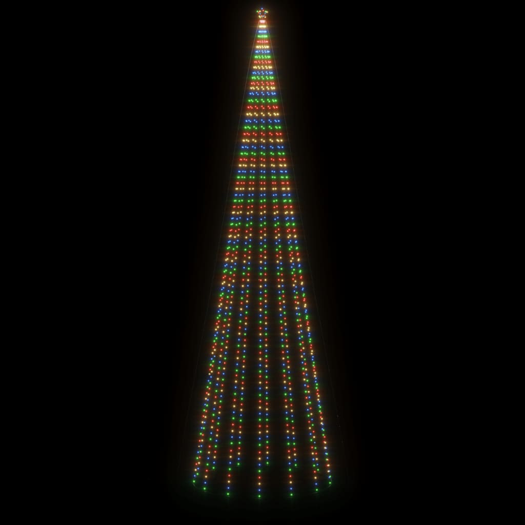 vidaXL kúp alakú karácsonyfa 1134 színes LED-del 230 x 800 cm