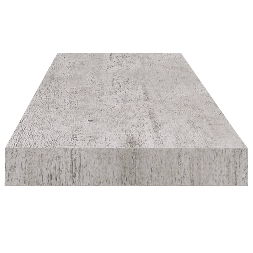 vidaXL betonszürke MDF lebegő fali polc 80 x 23,5 x 3,8 cm