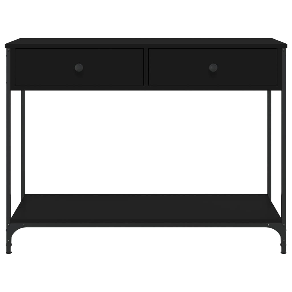 vidaXL fekete szerelt fa tálalóasztal 100 x 34,5 x 75 cm
