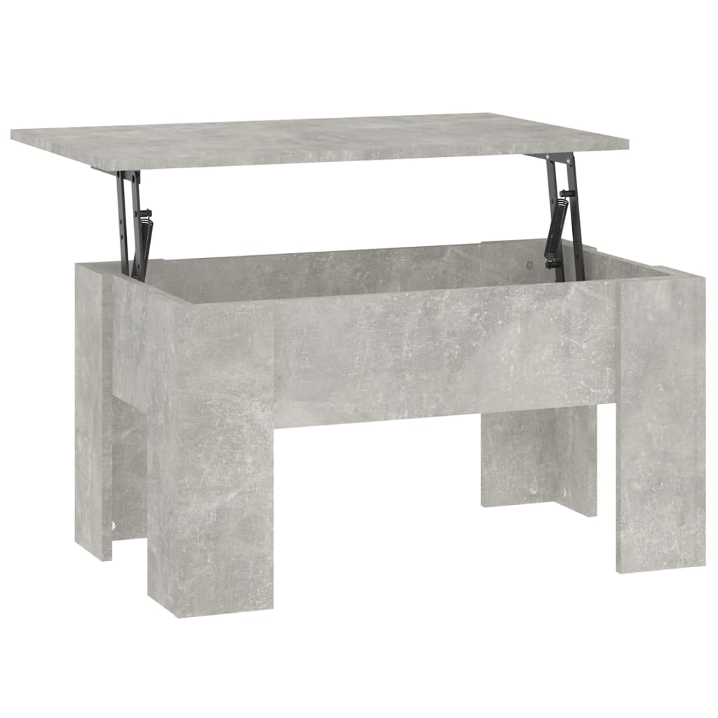 vidaXL betonszürke szerelt fa dohányzóasztal 79x49x41cm
