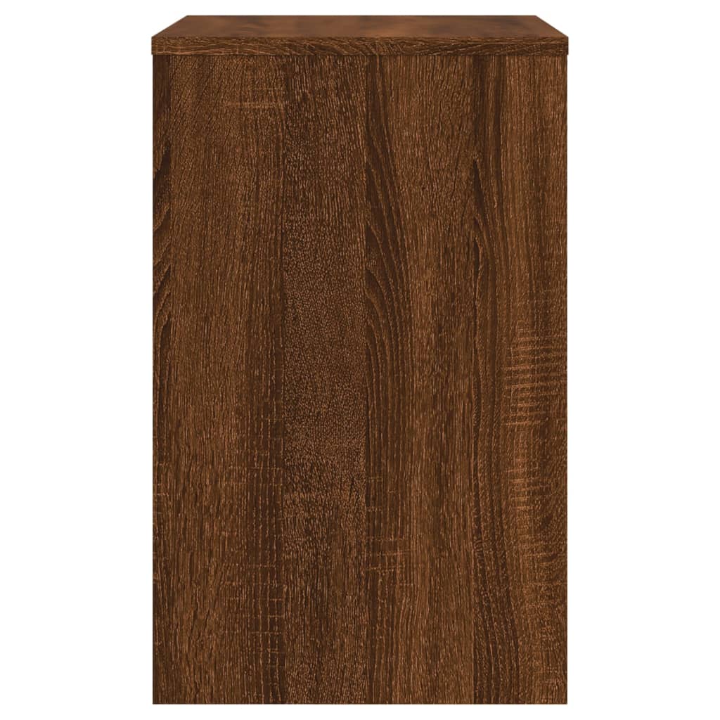 vidaXL 3 db barna tölgyszínű szerelt fa rakásolható dohányzóasztal