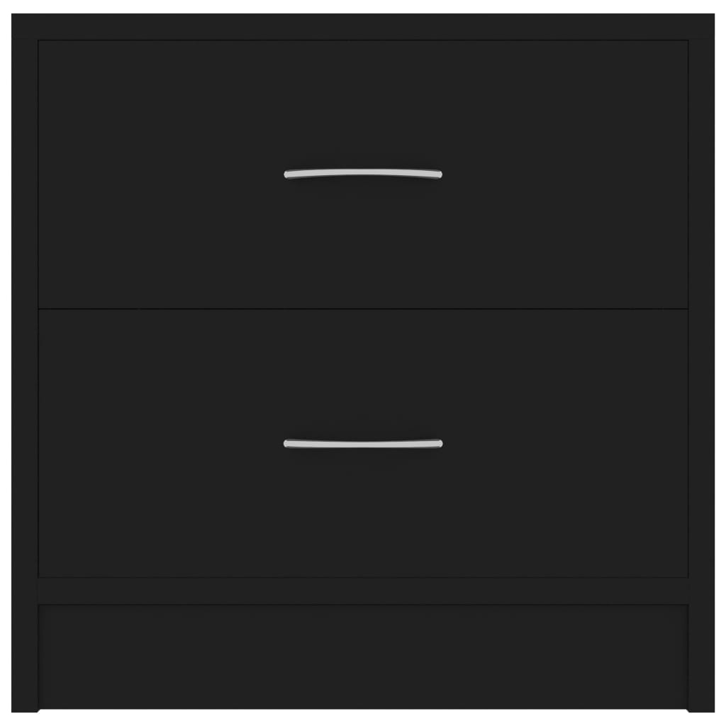 vidaXL fekete forgácslap éjjeliszekrény 40 x 30 x 40 cm