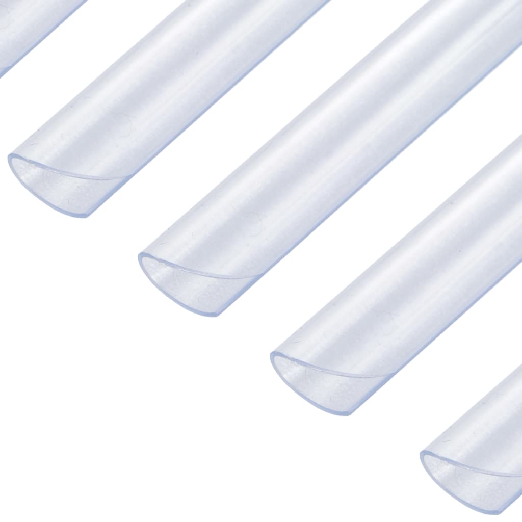 vidaXL 100 darab átlátszó PVC kerítés tekercs rögzítő