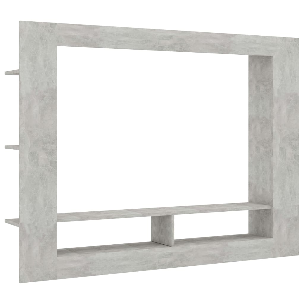 vidaXL betonszürke forgácslap TV-szekrény 152 x 22 x 113 cm