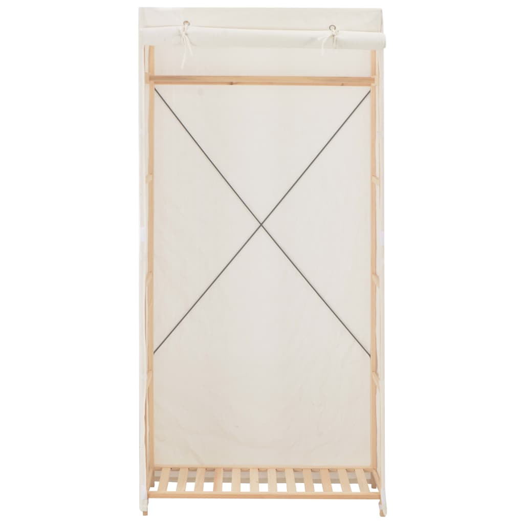 vidaXL fehér szövet ruhásszekrény 79 x 40 x 170 cm