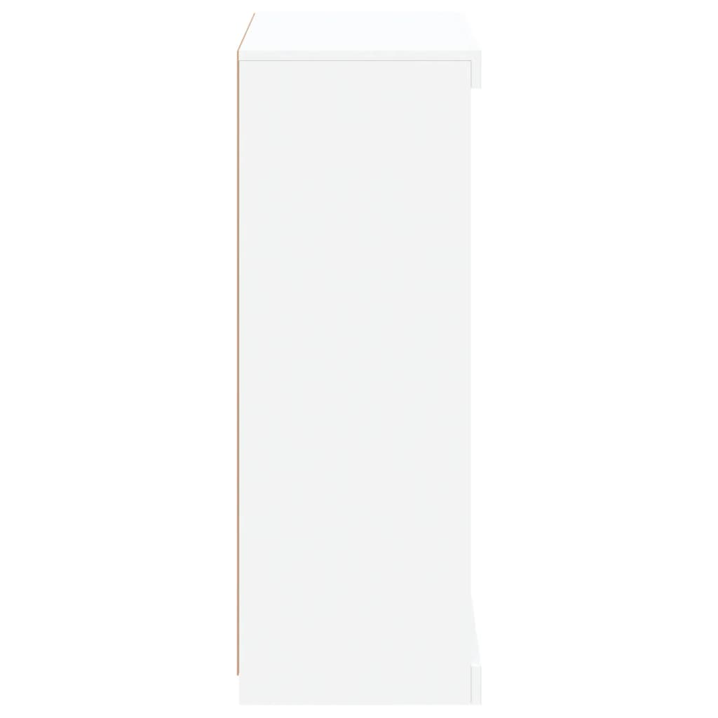 vidaXL fehér tálalószekrény LED-világítással 60,5 x 37 x 100 cm