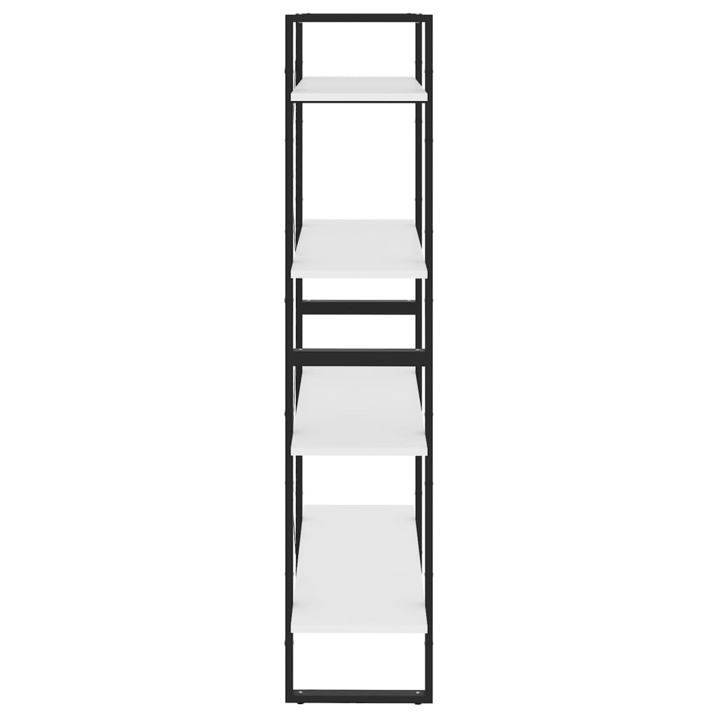 vidaXL négyszintes fehér forgácslap könyvszekrény 80 x 30 x 140 cm