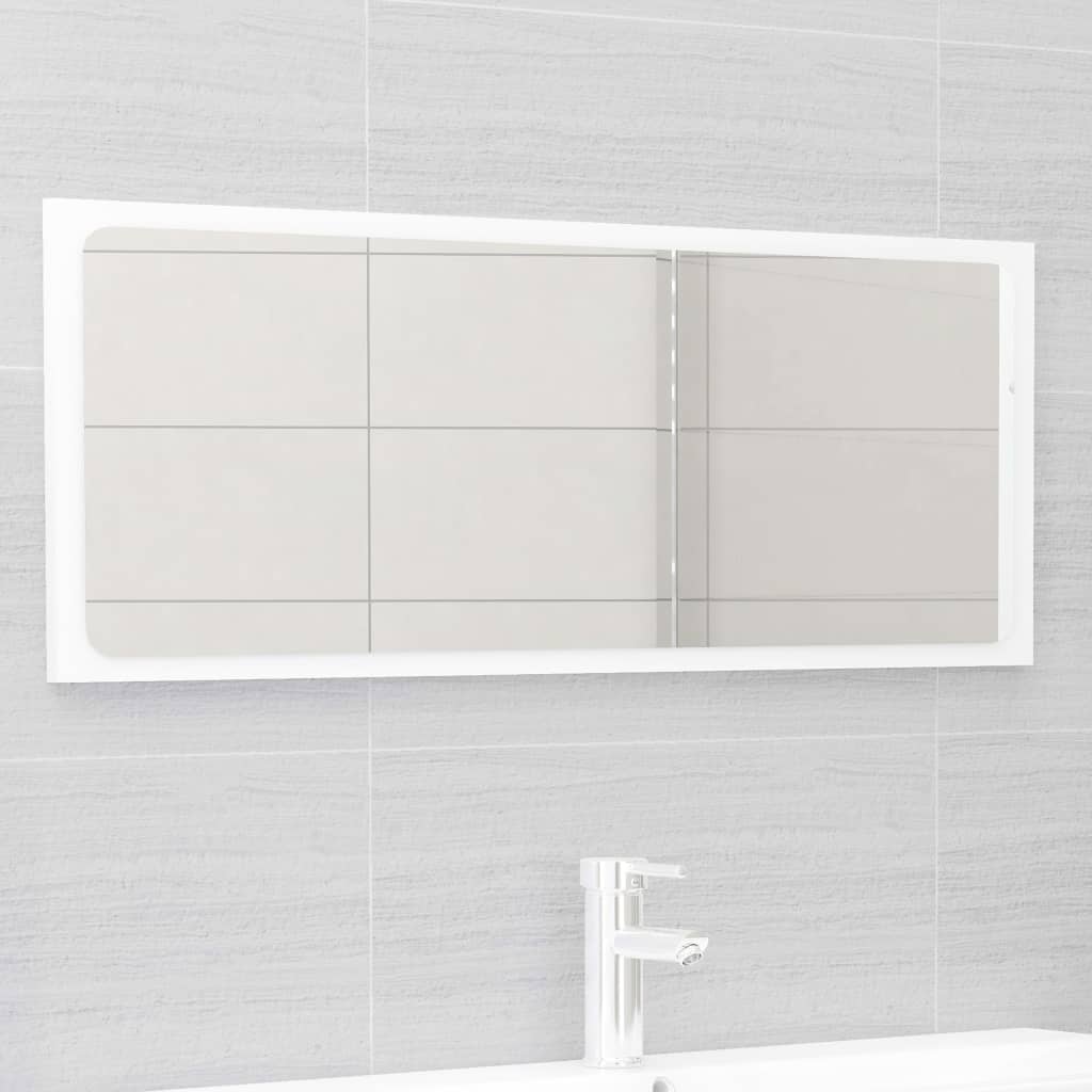 vidaXL 2 részes fehér forgácslap fürdőszobai bútorszett