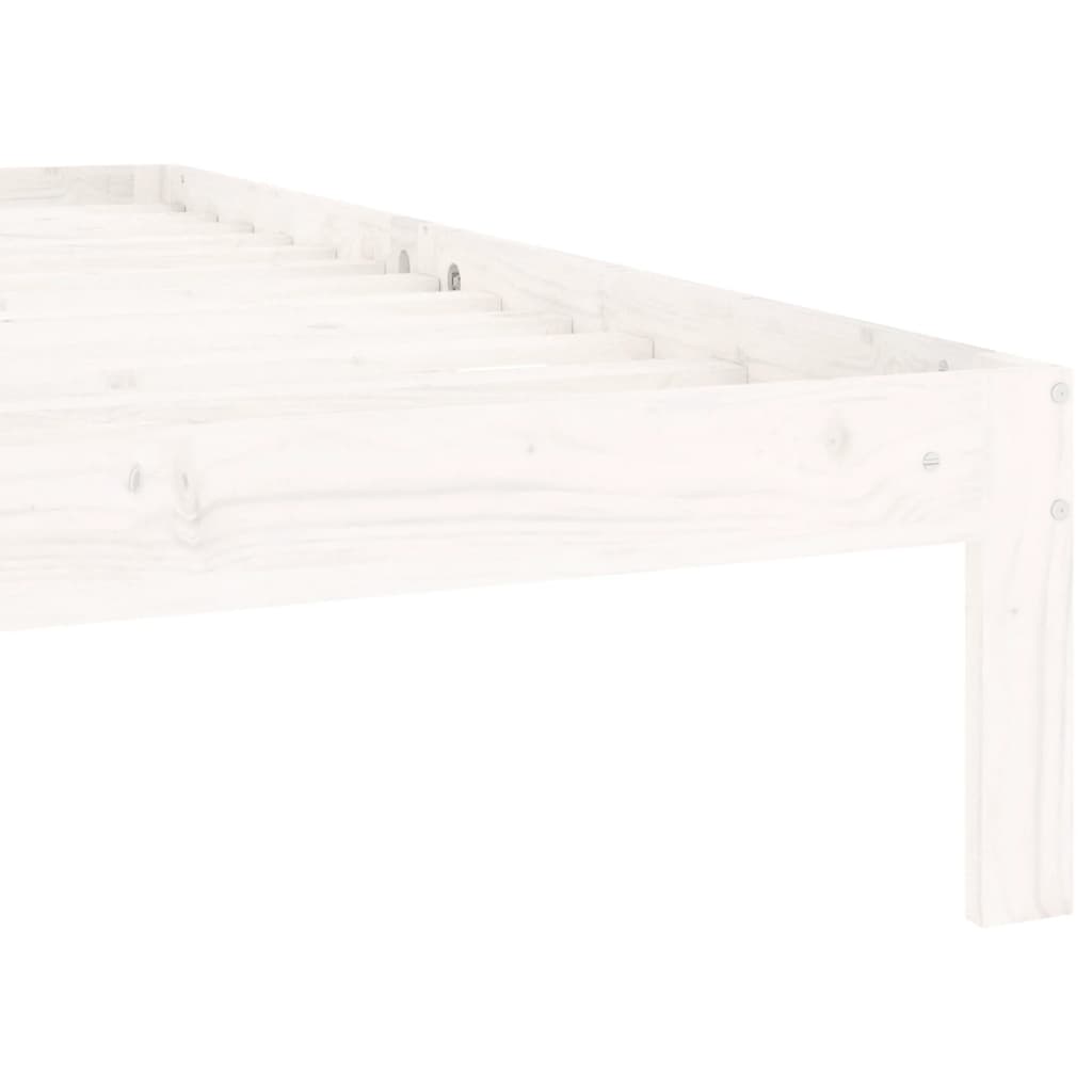 vidaXL fehér tömör fenyőfa ágykeret 100 x 200 cm