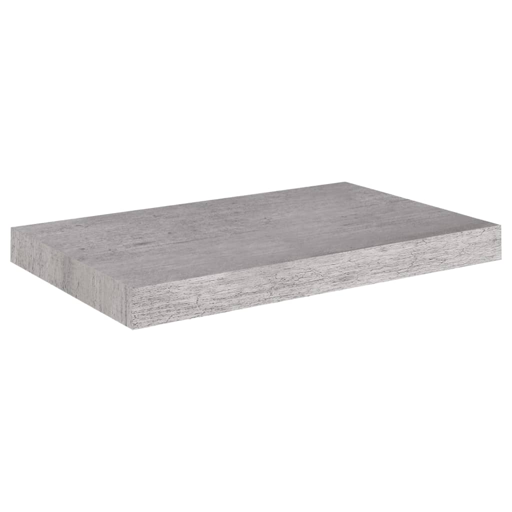 vidaXL betonszürke MDF lebegő fali polc 50 x 23 x 3,8 cm