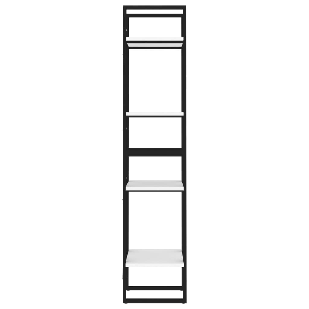 vidaXL 4-szintes fehér forgácslap könyvszekrény 40 x 30 x 140 cm