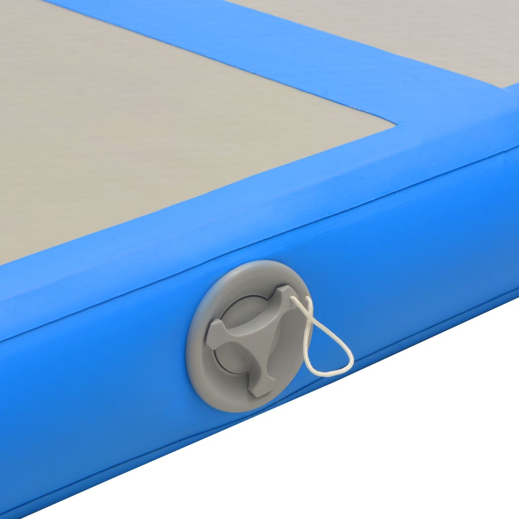 vidaXL kék PVC felfújható tornaszőnyeg pumpával 700 x 100 x 10 cm
