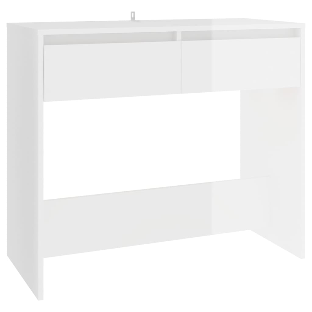 vidaXL magasfényű fehér acél tálalóasztal 89 x 41 x 76,5 cm