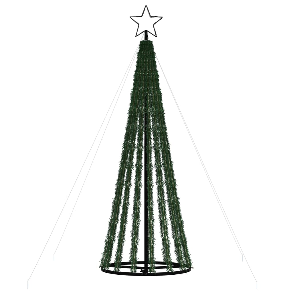 vidaXL színes karácsonyfa fénykúp 275 LED-del 180 cm