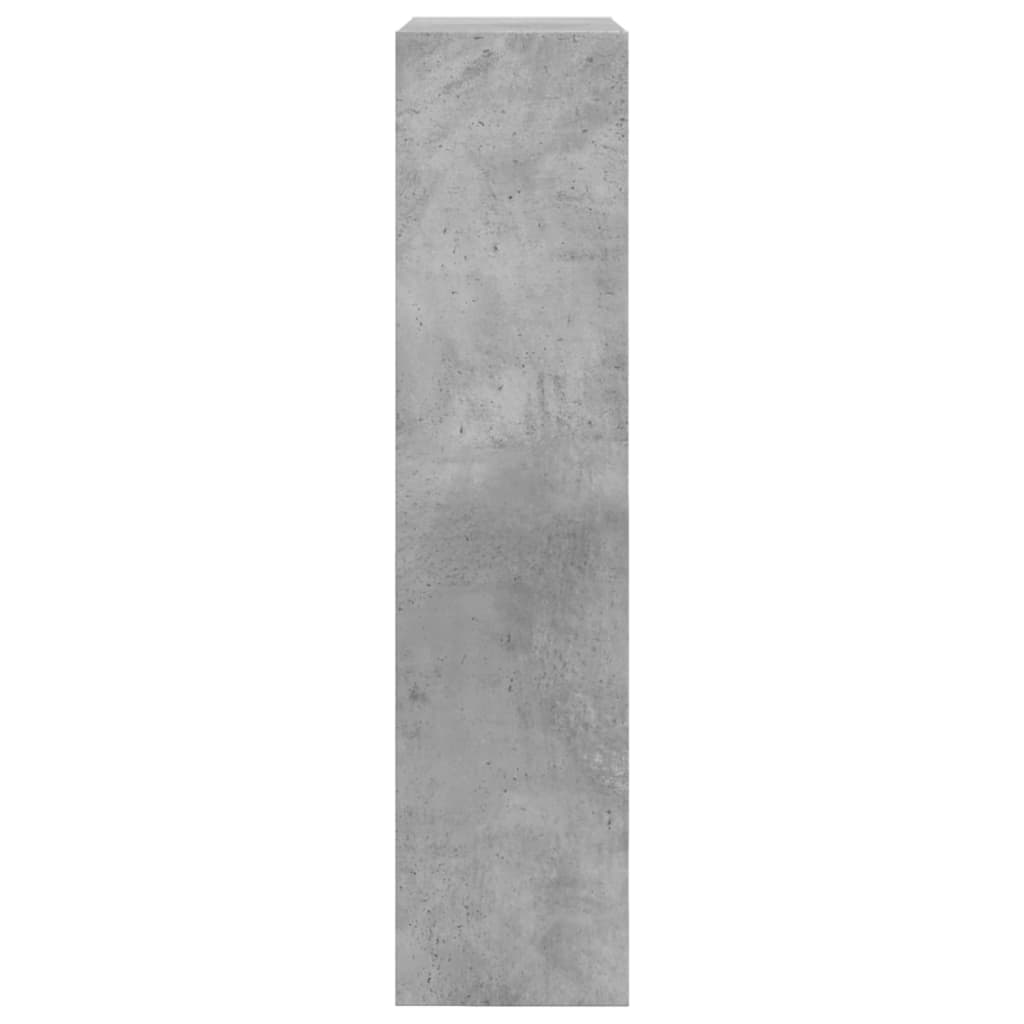 vidaXL betonszürke szerelt fa cipőszekrény 60 x 21 x 87,5 cm