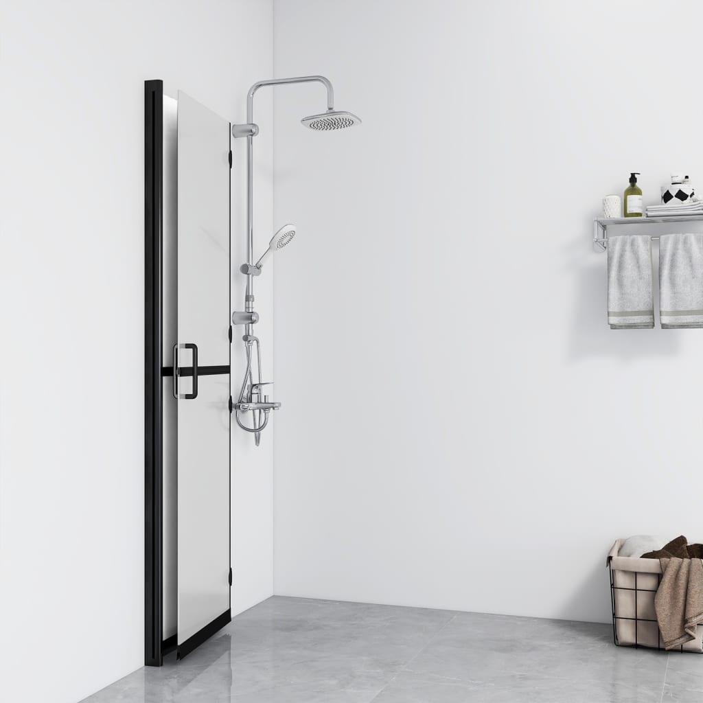vidaXL ESG tejüveg összecsukható zuhanyfal 100 x 190 cm
