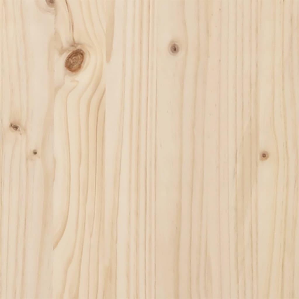 vidaXL tömör fenyőfa kerti lábzsámoly 62 x 31,5 x 52 cm