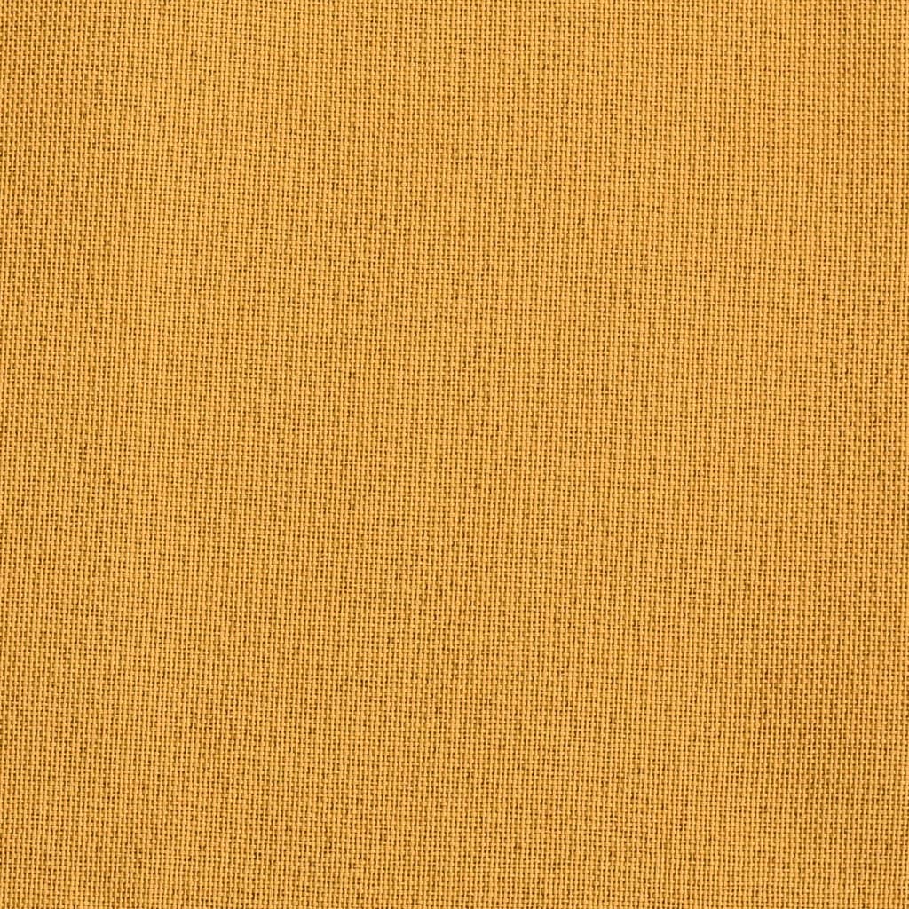 vidaXL sárga vászonhatású sötétítőfüggöny fűzőkarikával 290 x 245 cm