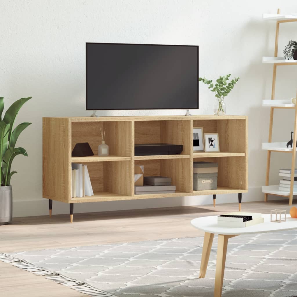 vidaXL sonoma-tölgyszínű szerelt fa TV-szekrény 103,5x30x50 cm