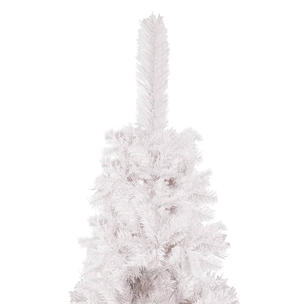 vidaXL fehér megvilágított vékony karácsonyfa 120 cm