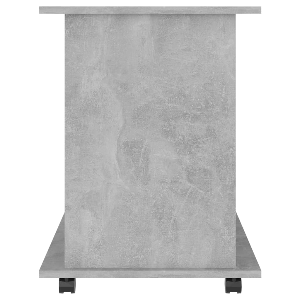 vidaXL betonszürke forgácslap kerekes szekrény 60 x 45 x 60 cm