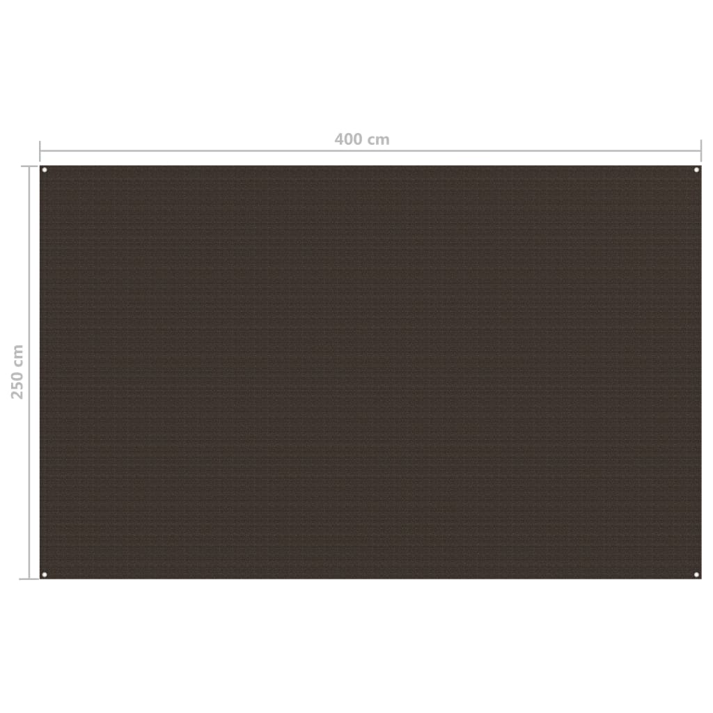 vidaXL barna sátorszőnyeg 250 x 400 cm