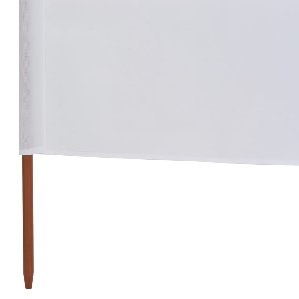 vidaXL fehér 6-paneles szövet szélellenző 800 x 80 cm