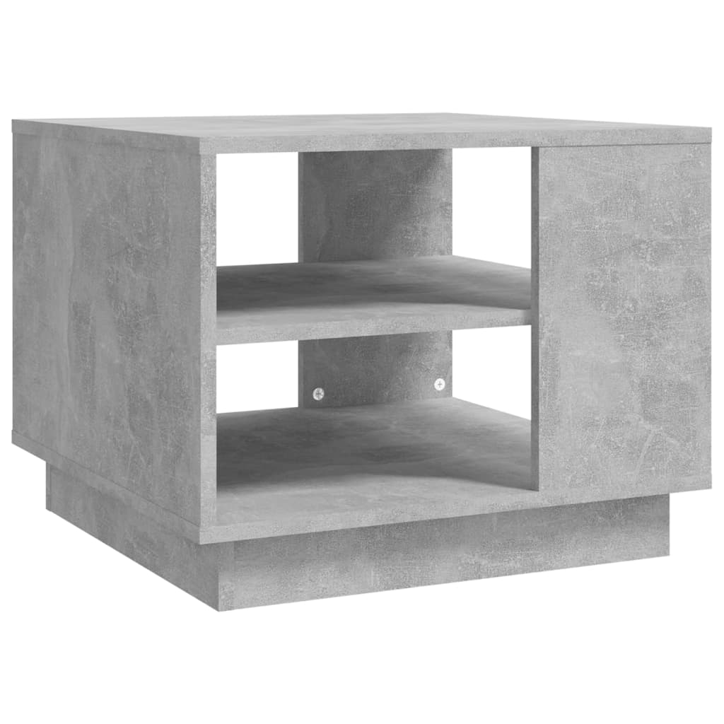 vidaXL betonszürke forgácslap dohányzóasztal 55 x 55 x 43 cm