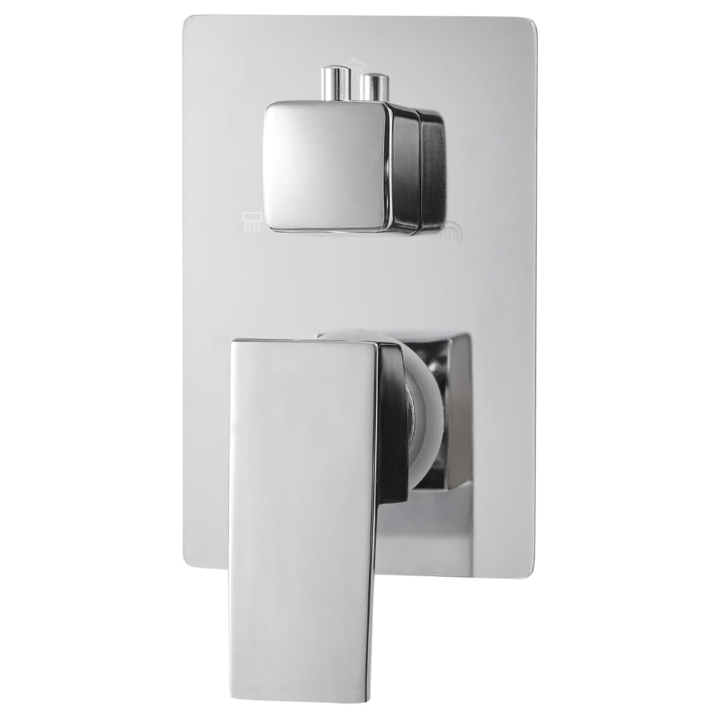 vidaXL ezüstszínű 201 típusú rozsdamentes acél zuhanyzórendszer