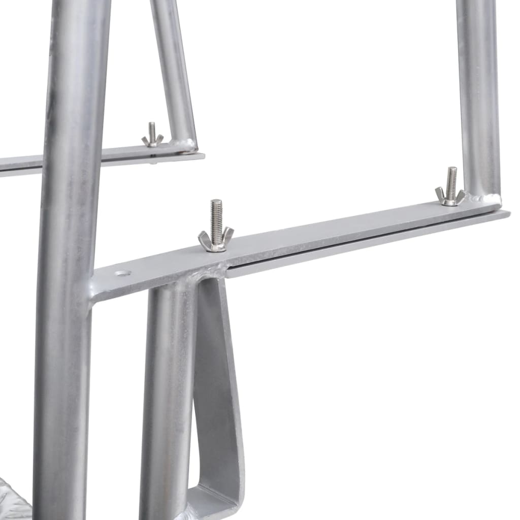 vidaXL 4-lépcsős alumínium dokk-/medencelétra 167 cm