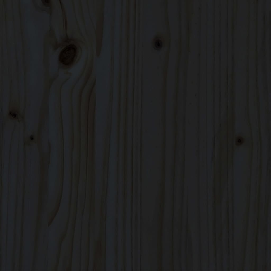 vidaXL Small Double fekete tömör fa ágykeret 120 x 190 cm