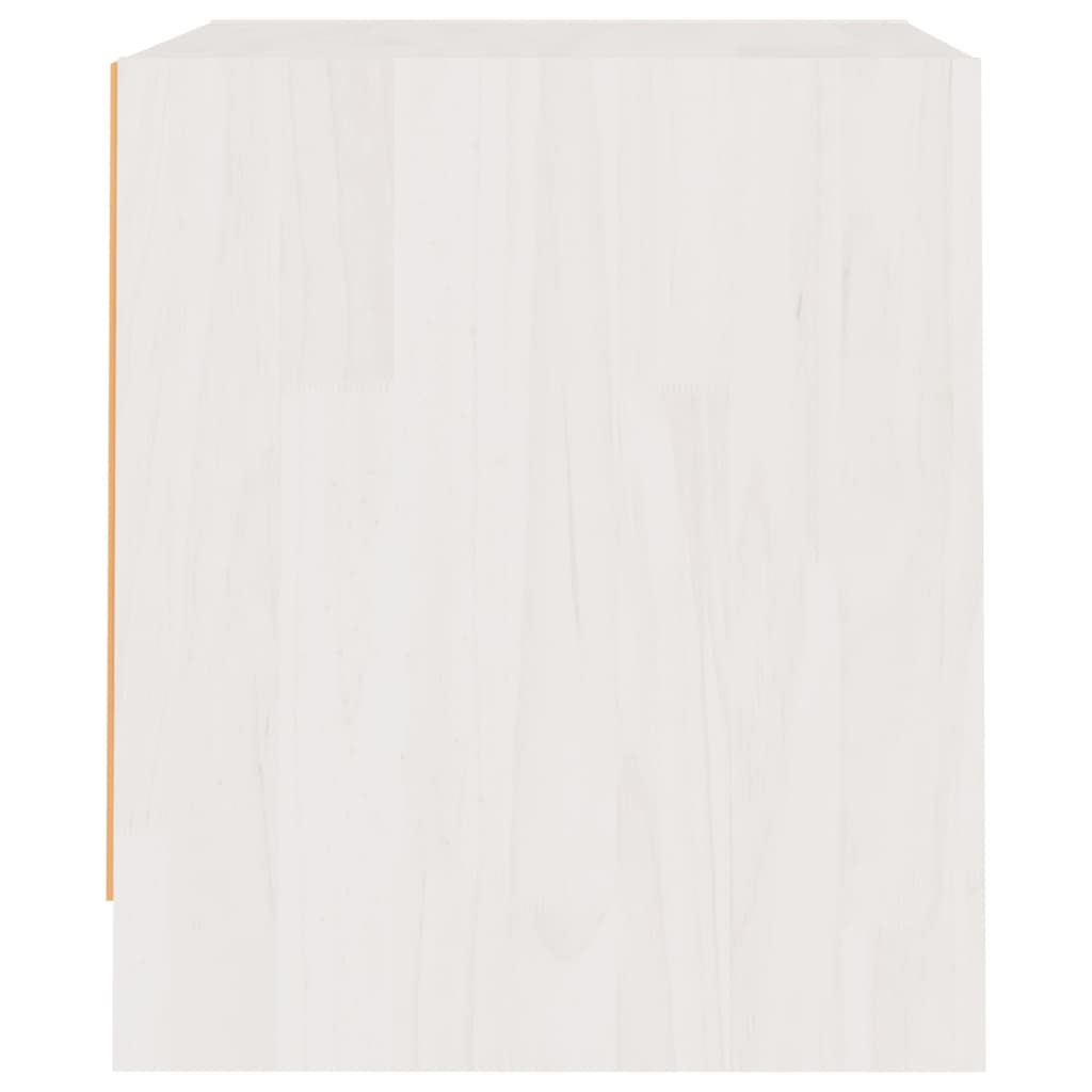 vidaXL fehér tömör fenyőfa éjjeliszekrény 40 x 30,5 x 35,5 cm