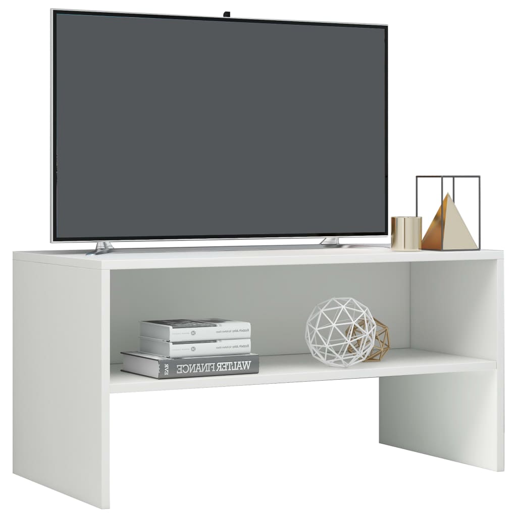 vidaXL magasfényű fehér forgácslap TV-szekrény 80 x 40 x 40 cm