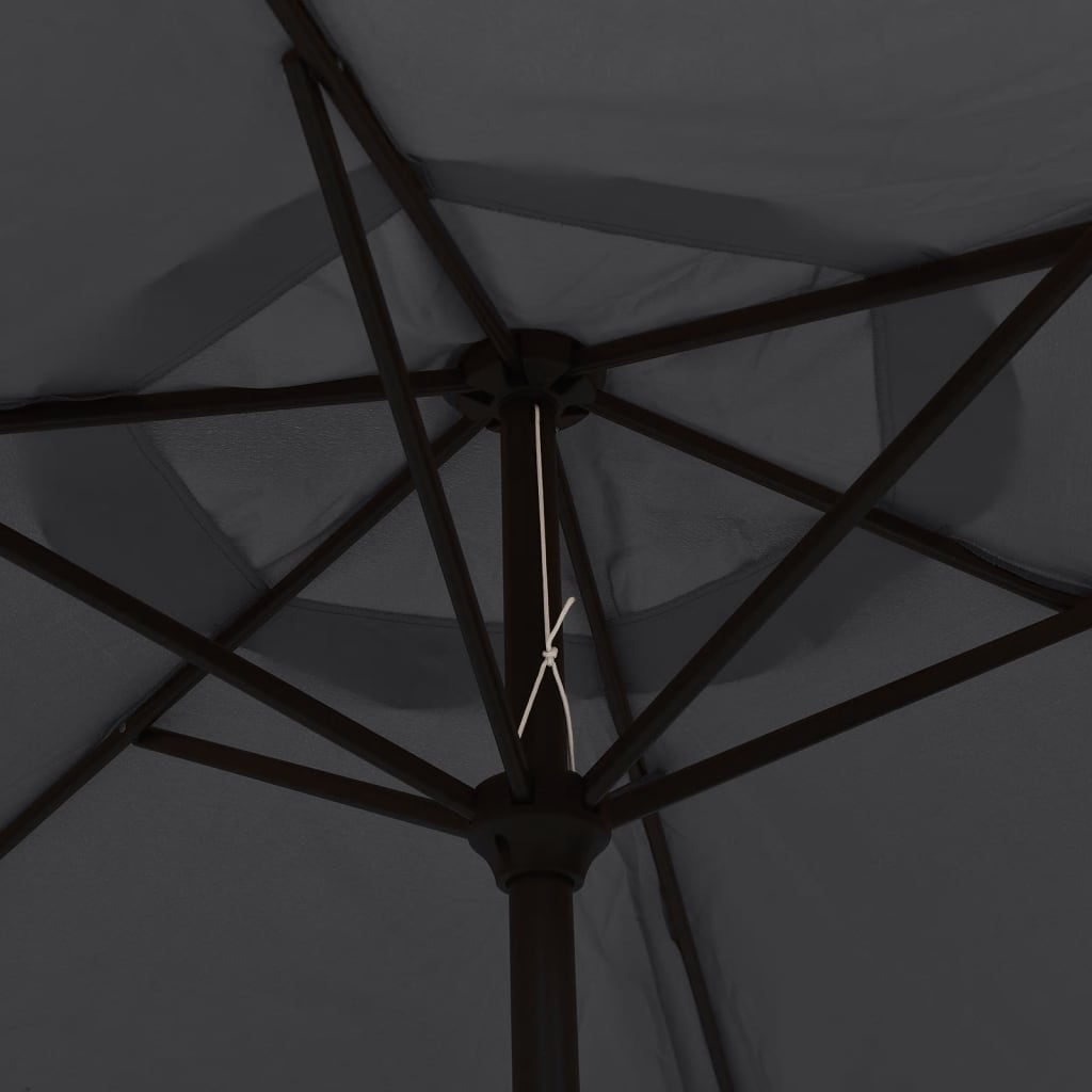 vidaXL fekete kültéri napernyő fémrúddal 300 cm