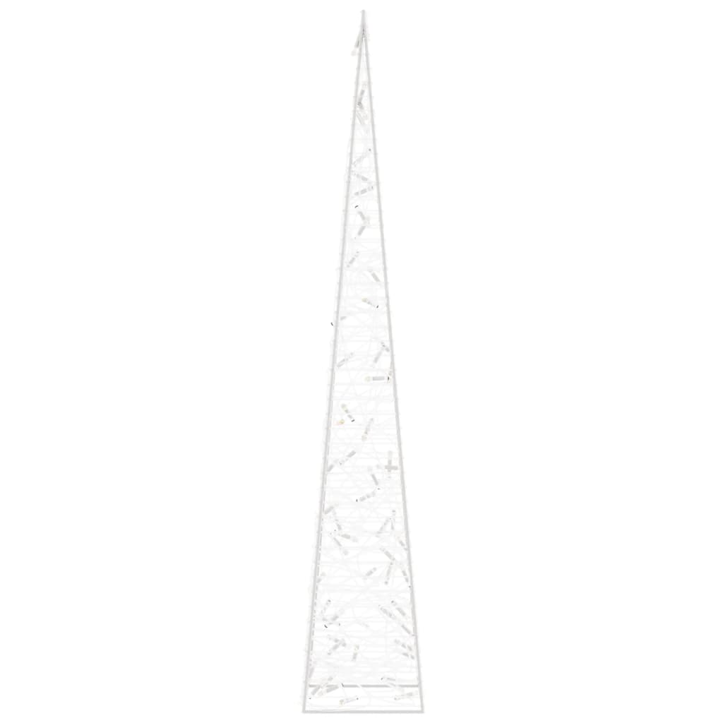 vidaXL dekoratív hideg fehér fényű LED-es akril fénykúp 120 cm