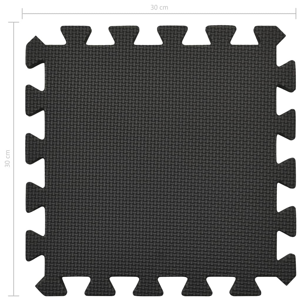 vidaXL 54 db fekete EVA habszivacs padlószőnyeg 4,86 ㎡