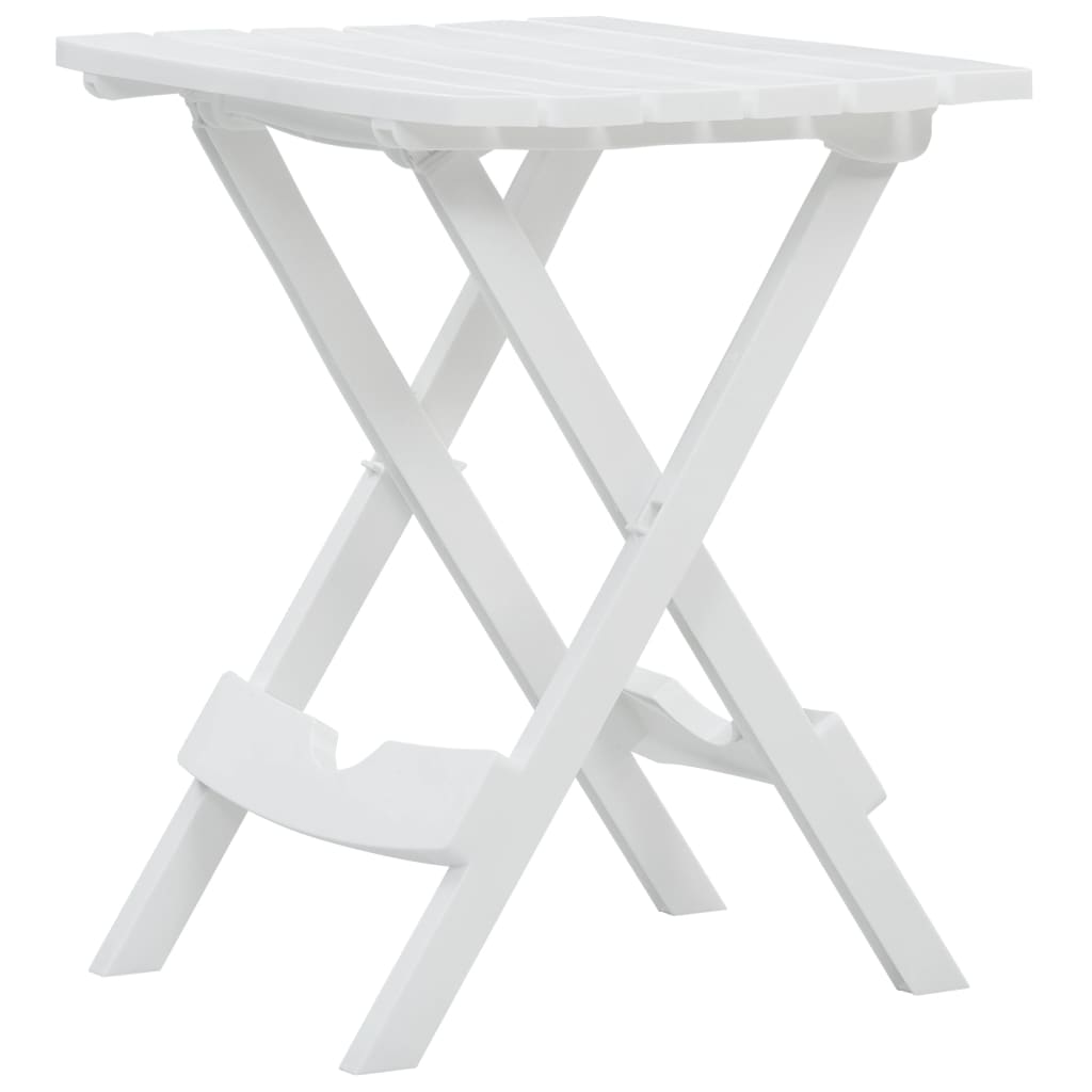 vidaXL fehér összecsukható kerti asztal 45,5 x 38,5 x 50 cm