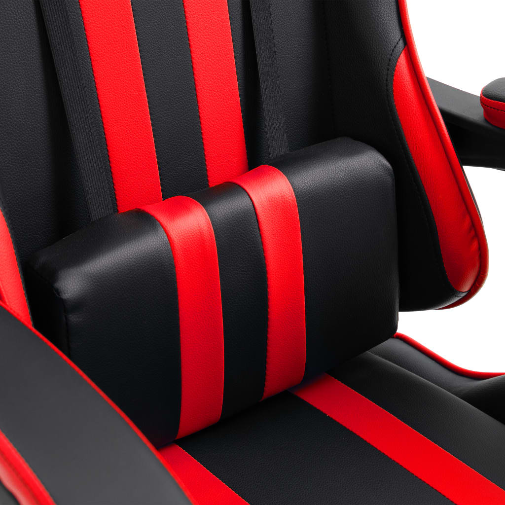 vidaXL piros műbőr gamer szék