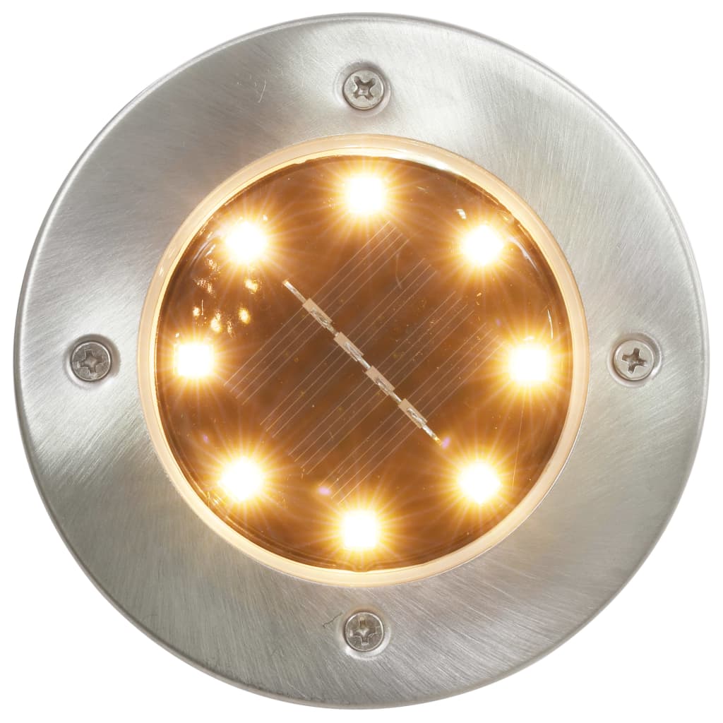 vidaXL 8 darab meleg fehér napelemes talajba szúrható LED-lámpa