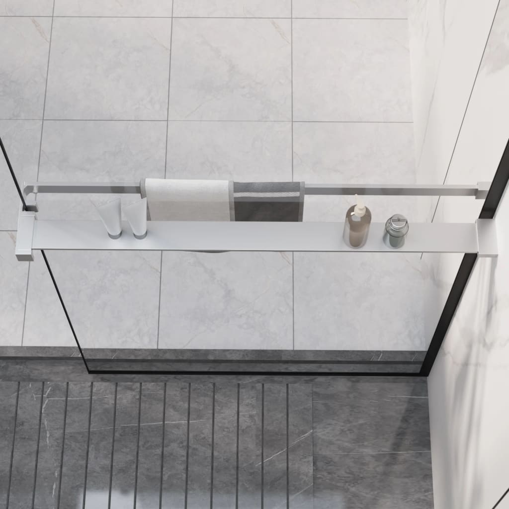 vidaXL króm alumínium zuhanypolc walk-in zuhanyfalhoz 80 cm
