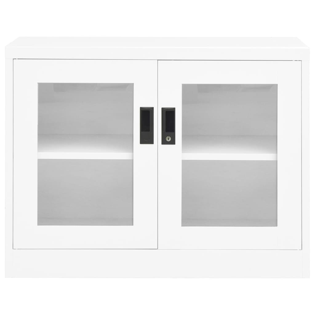 vidaXL fehér acél irodai szekrény 90 x 40 x 70 cm