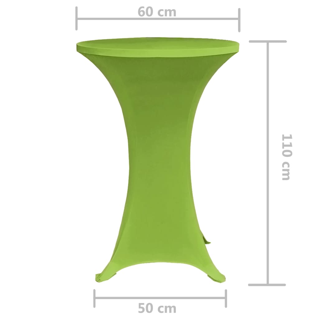 vidaXL 2 db nyújtható asztalterítő 60 cm Zöld