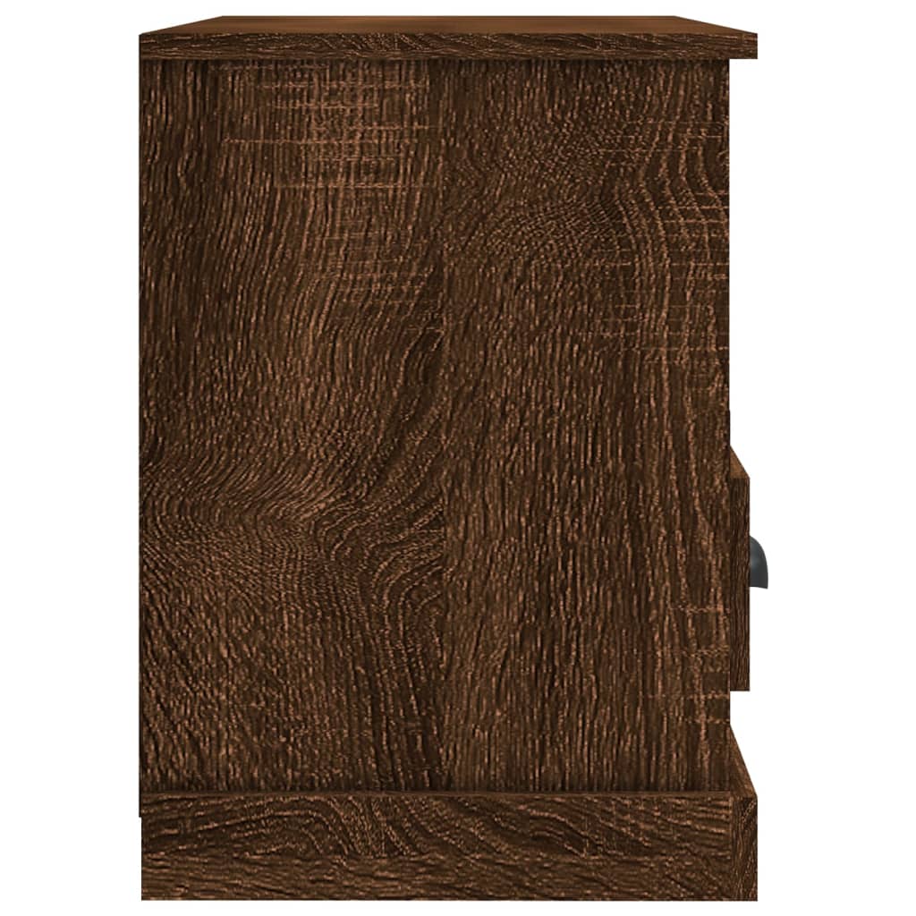 vidaXL barna tölgyszínű szerelt fa TV-szekrény 80 x 35 x 50 cm
