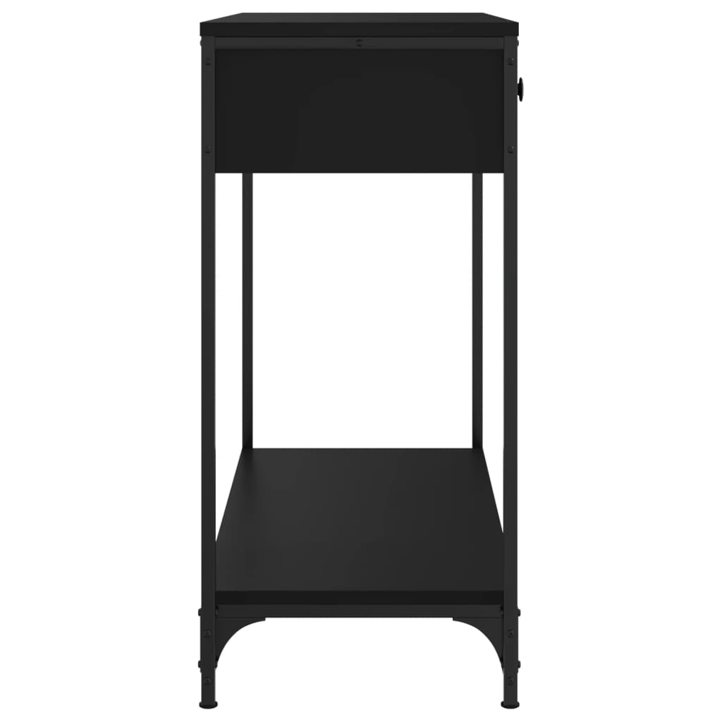 vidaXL fekete szerelt fa tálalóasztal 75 x 34,5 x 75 cm