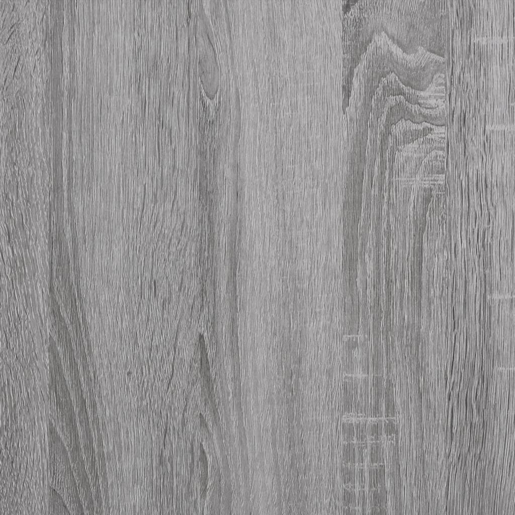 vidaXL szürke sonoma színű szerelt fa íróasztal polcokkal 102x45x148cm